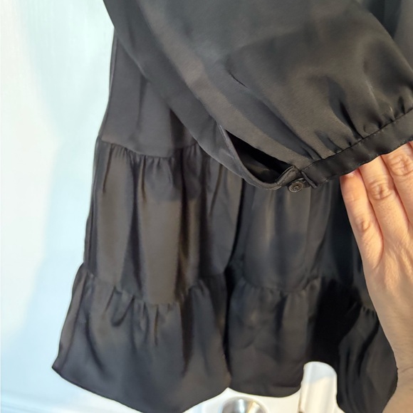 Aritzia | Sunday Best Martine Satin Longsleeve Dress - Picture 9 of 12